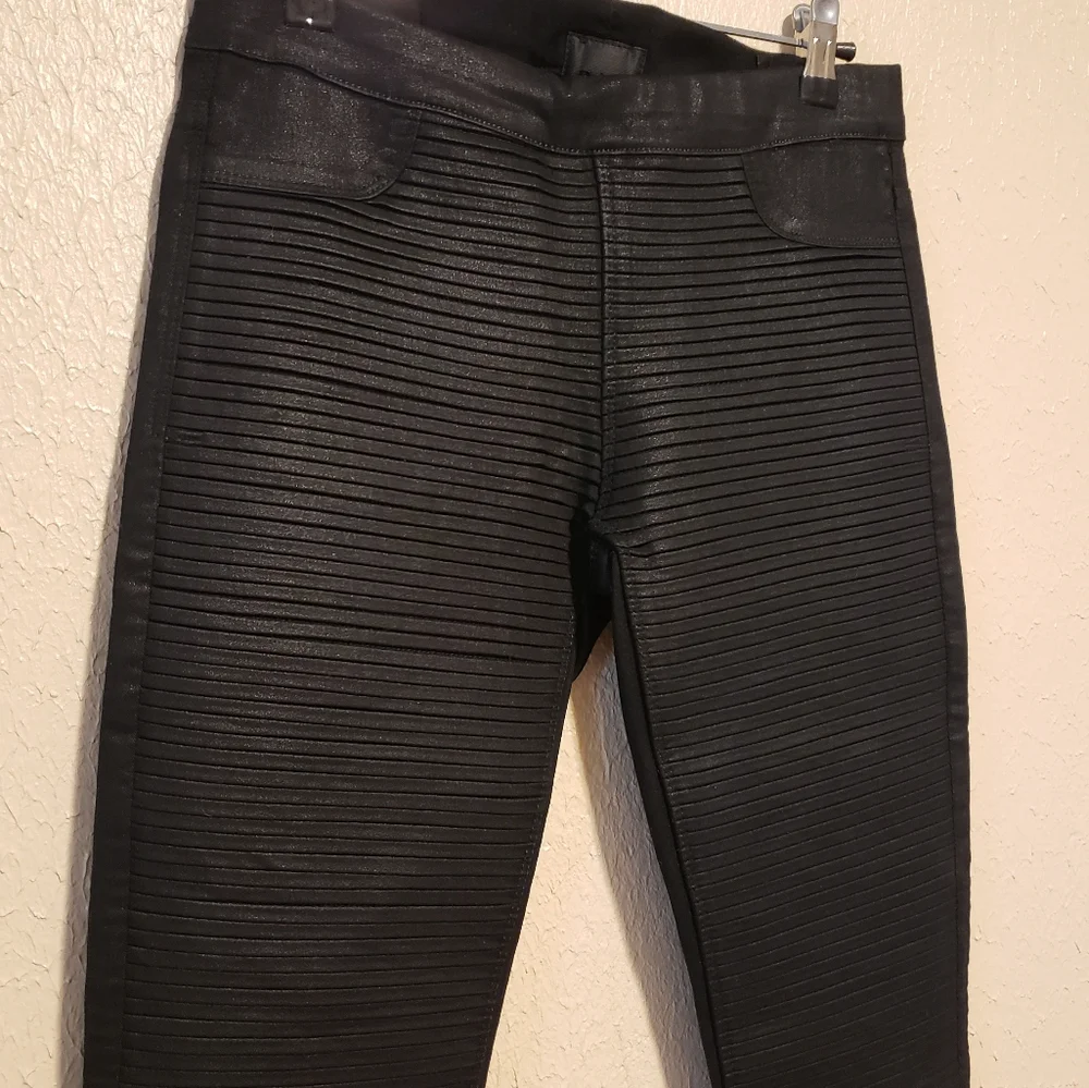 RtA Road to‎ Awe Moto Ribbed Pull-on Skinny Jeans Size XS